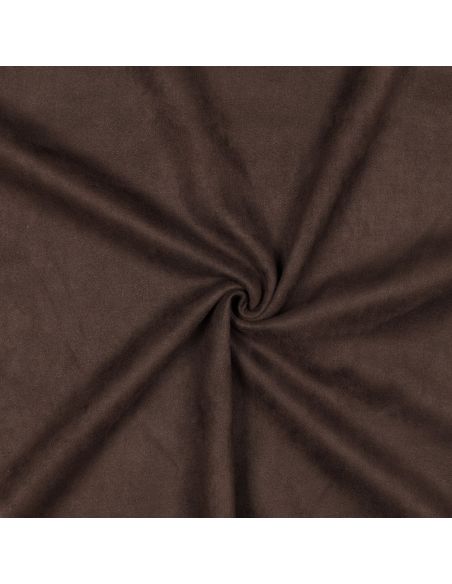 Tissu suédine stretch - Marron