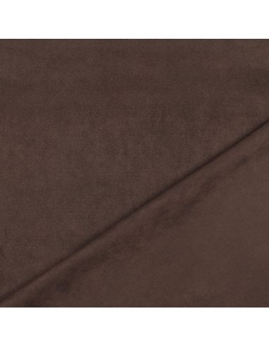 Tissu suédine stretch - Marron