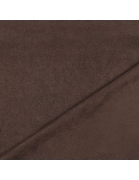 Tissu suédine stretch - Marron