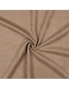Tissu suédine stretch - Taupe