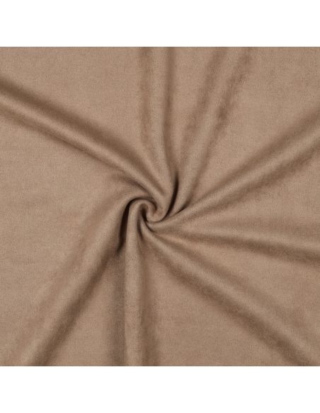 Tissu suédine stretch - Taupe