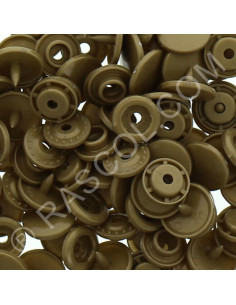 Sachet de 25 pressions résine KAM ronds - Bronze