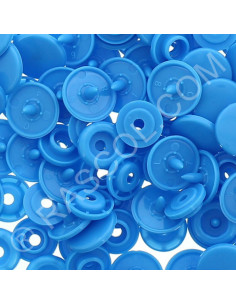 Sachet de 25 pressions résine KAM ronds - Bleu roy