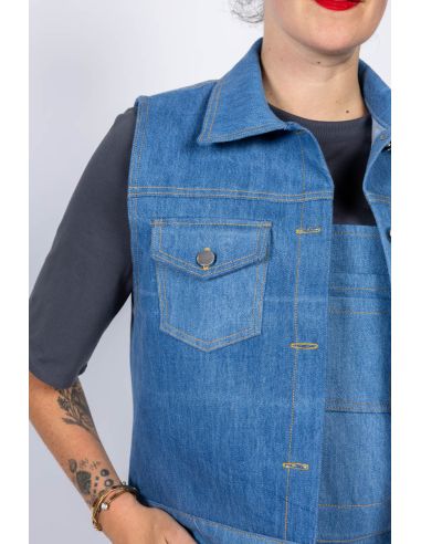 Patron de veste en jean et de travail Gold - I am patterns