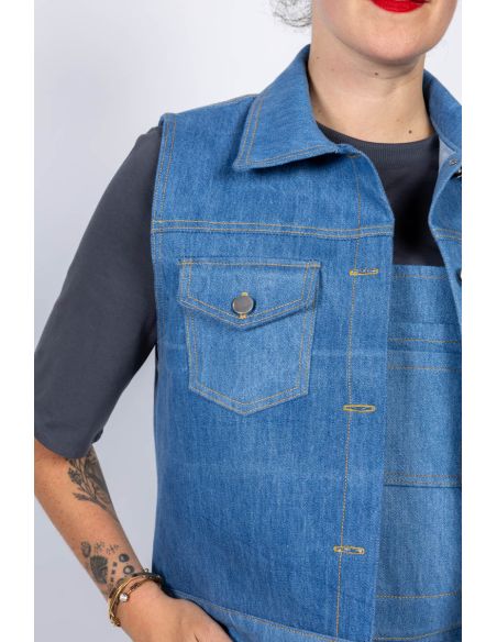 Patron de veste en jean et de travail Gold - I am patterns