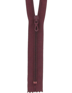 Fermeture éclair nylon - Bordeaux