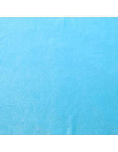 Tissu velours stretch - Bleu aqua