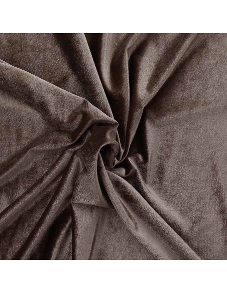 Tissu velours stretch - Taupe