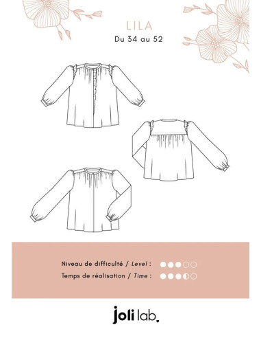 Patron de blouse Lila - Joli Lab