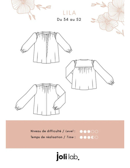 Patron de blouse Lila - Joli Lab