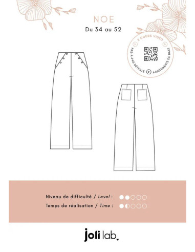 Patron de pantalon Noé - Joli Lab