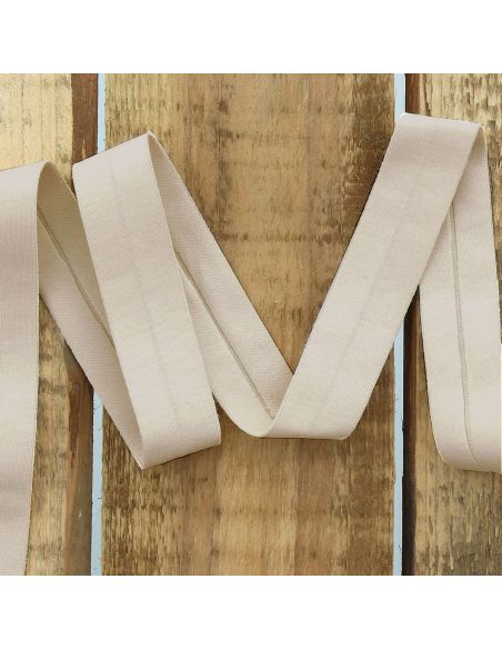 Biais jersey coton - Beige