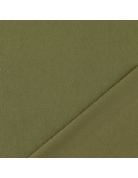 Tissu Scuba effet peau de pêche - Vert olive