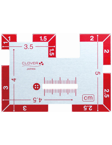 Jauge pour couture en métal Clover