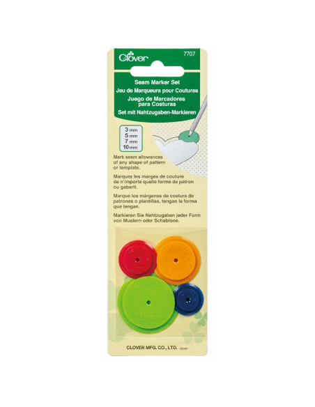 Jeu de 4 marqueurs pour marges de couture