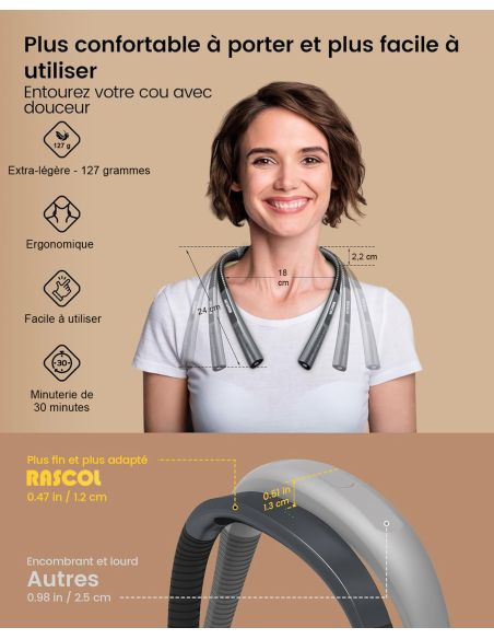 Lampe mains libres tour de cou rechargeable Rascol