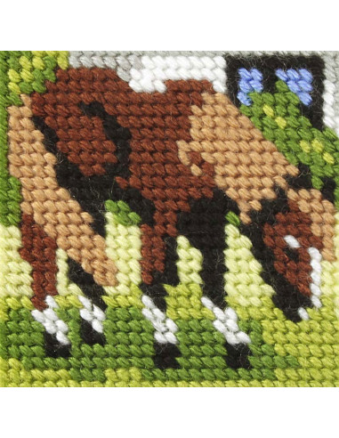 Kit canevas enfant - Le cheval
