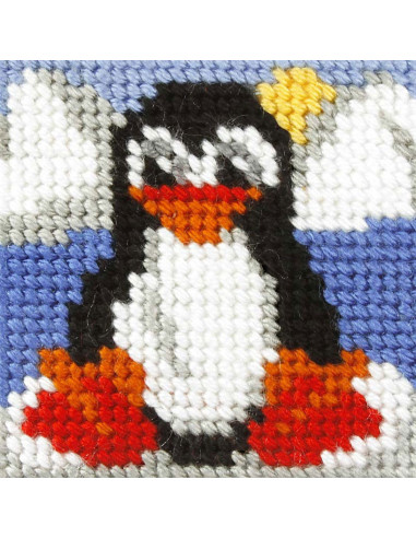 Kit canevas enfant - Le pingouin