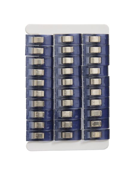 Set de 30 pinces tissus - Collection fleurs bleues