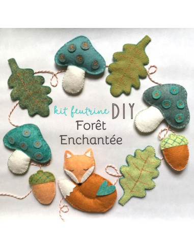 Kit feutrine DIY forêt enchantée