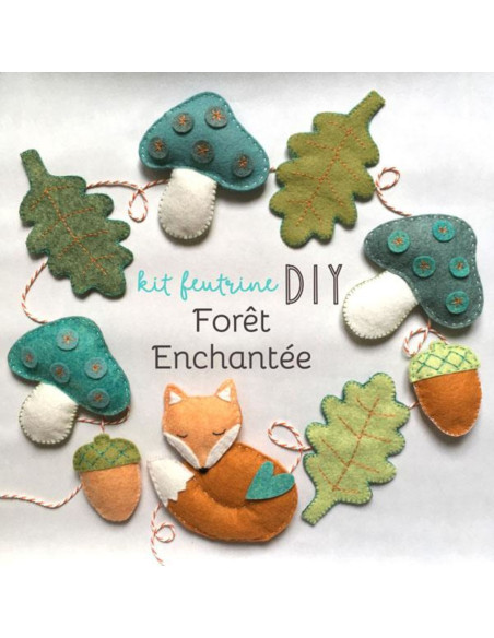 Kit feutrine DIY forêt enchantée