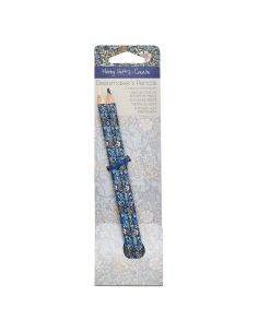 Crayon craie noir et blanc - Collection fleurs bleues