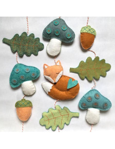 Kit feutrine DIY forêt enchantée 2