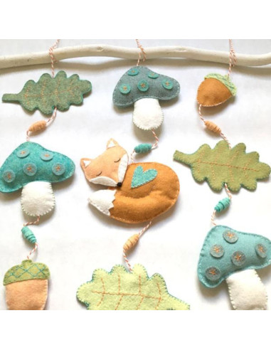 Kit feutrine DIY forêt enchantée