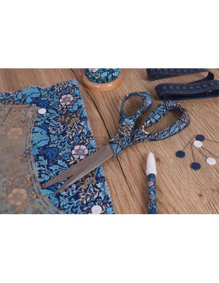 Ciseaux de couture 21,5 cm - Collection fleurs bleues