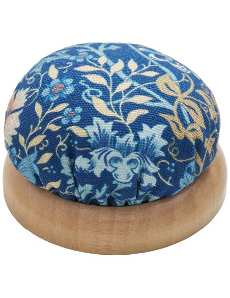 Pelote pour épingles de couture - Collection fleurs bleues