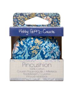 Pelote pour épingles de couture - Collection fleurs bleues 2