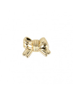 Bouton métal noeud - Or