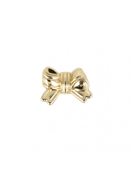 Bouton métal noeud - Or