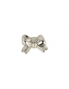 Bouton métal noeud - Argent