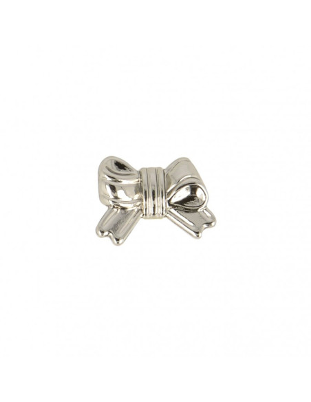 Bouton métal noeud - Argent