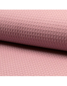Tissu torchon nid d´abeille - Rose