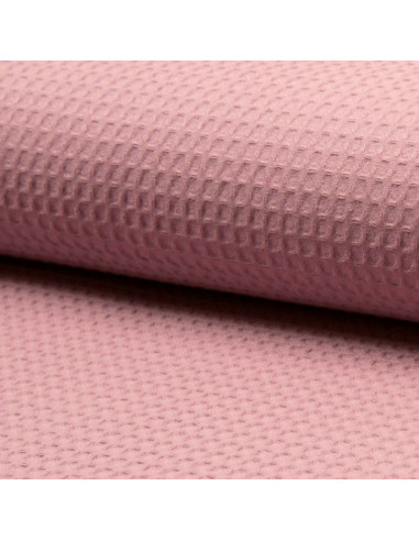 Tissu torchon nid d´abeille - Rose