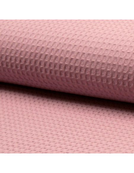 Tissu torchon nid d´abeille - Rose