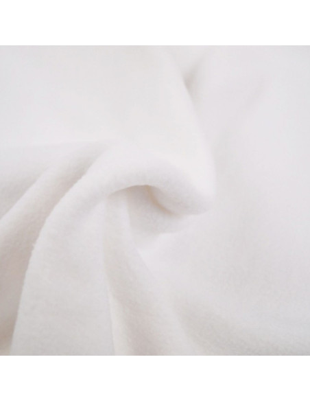 Tissu polaire - Blanc
