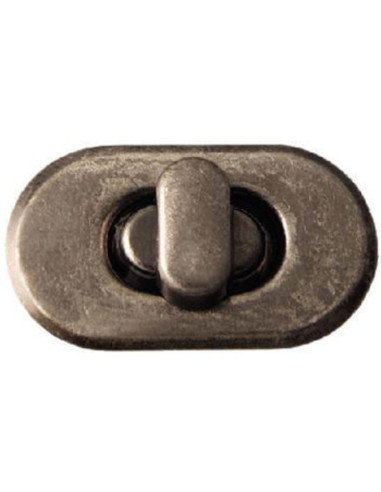 Tourniquet ovale pour sacs - Argent antique