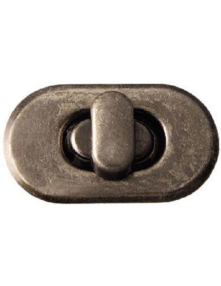 Tourniquet ovale pour sacs - Argent antique