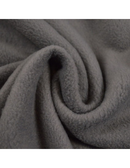 Tissu polaire - Gris anthracite clair