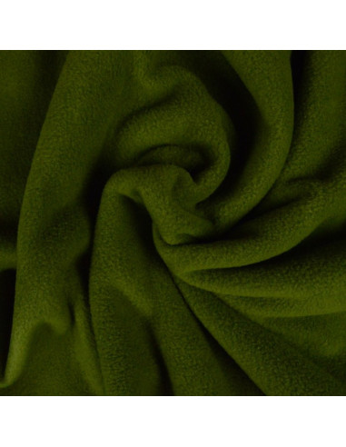 Tissu polaire - Vert militaire