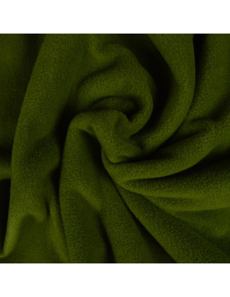 Tissu polaire - Vert militaire