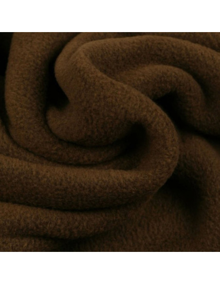 Tissu polaire - Chocolat
