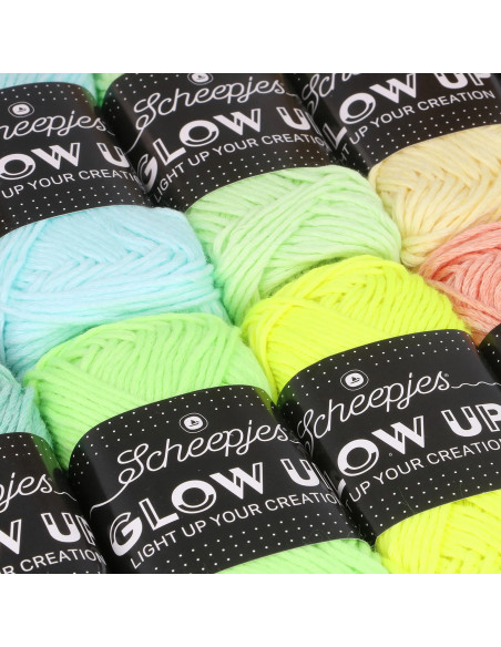 Coffret 10 fils phosphorescents Scheepjes Glow Up
