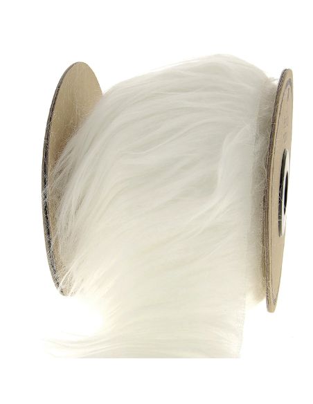 Ruban fourrure barbe de noël - Blanc