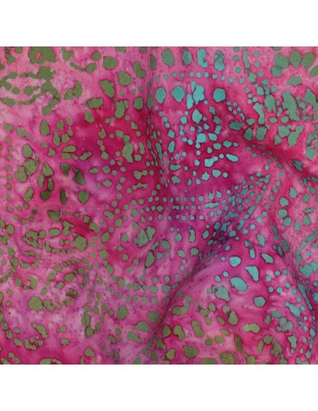 Tissu viscose batik Kaona - Rose