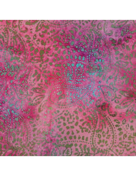Tissu viscose batik Kaona - Rose