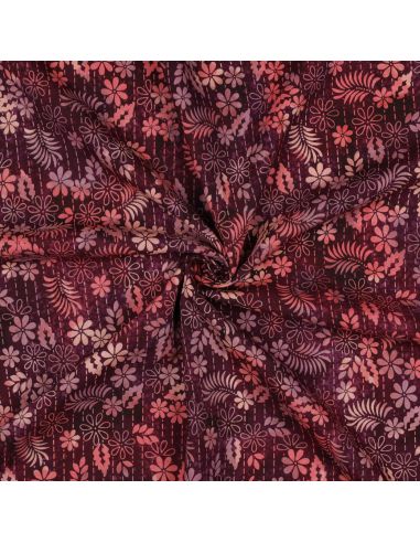 Tissu viscose batik Théa - Cerise